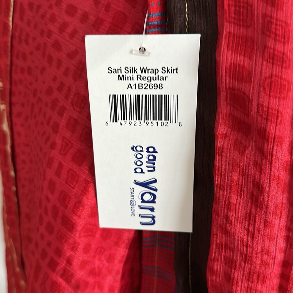 Vibrant Red Patchwork Mini Skirt - image 3